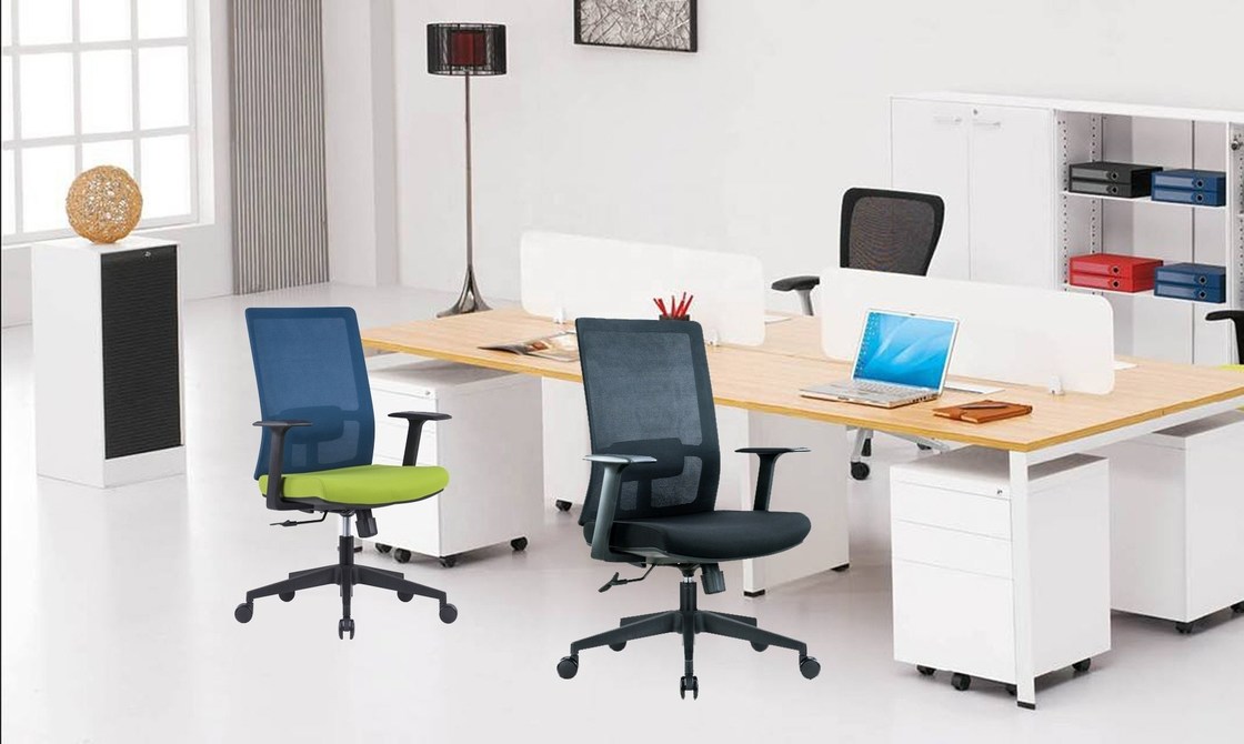 Ergonomic Black Mesh Office Chair 2D Lumbar Support for Comfortable Office Seating