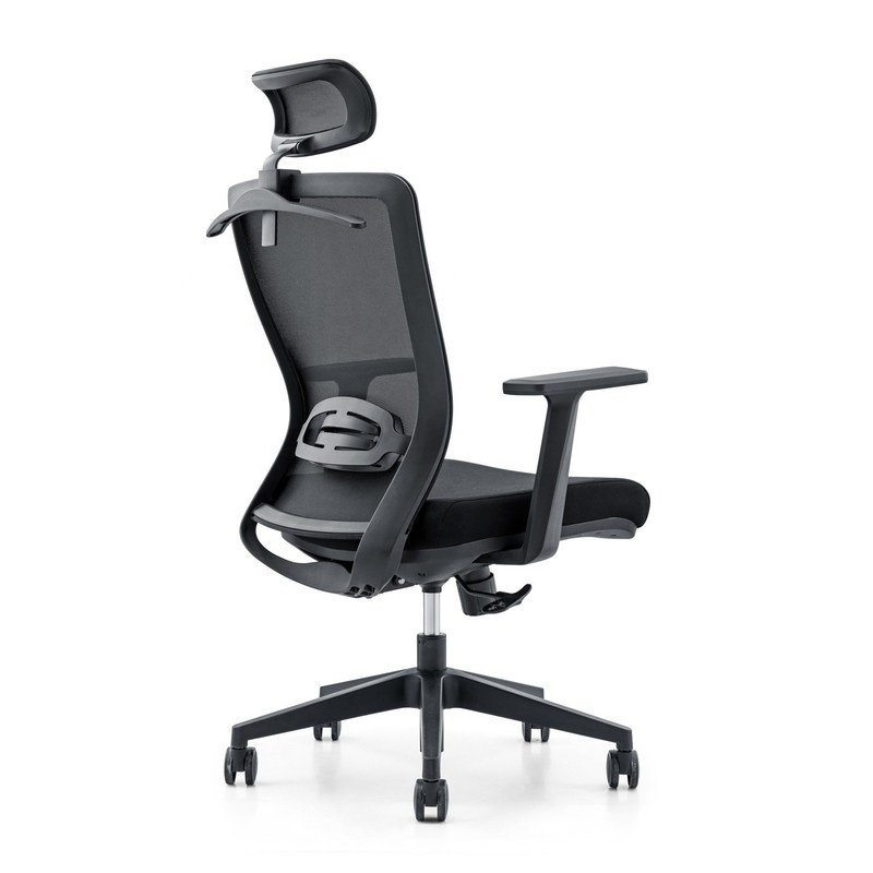 650*690*1150-1250mm Kursi kantor mewah yang dapat disesuaikan dengan kain mesh dan sandaran lengan tetap