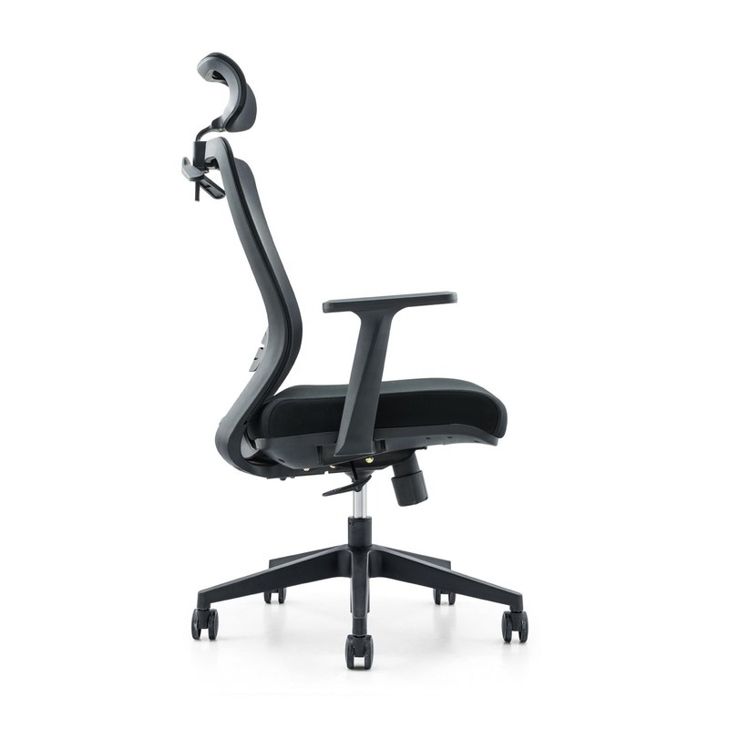 650*690*1150-1250mm Kursi kantor mewah yang dapat disesuaikan dengan kain mesh dan sandaran lengan tetap