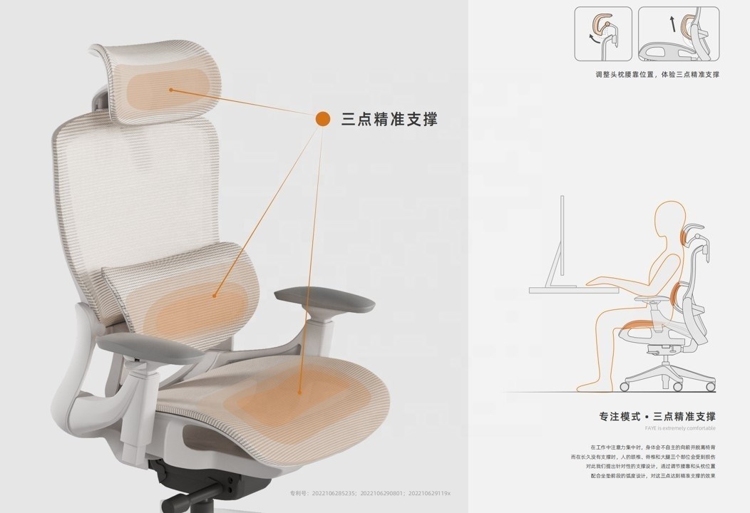 Kursi Boss Full Mesh dengan Mekanisme Donati Furnitur Kantor Modern Mewah Lulus Uji BIFMA