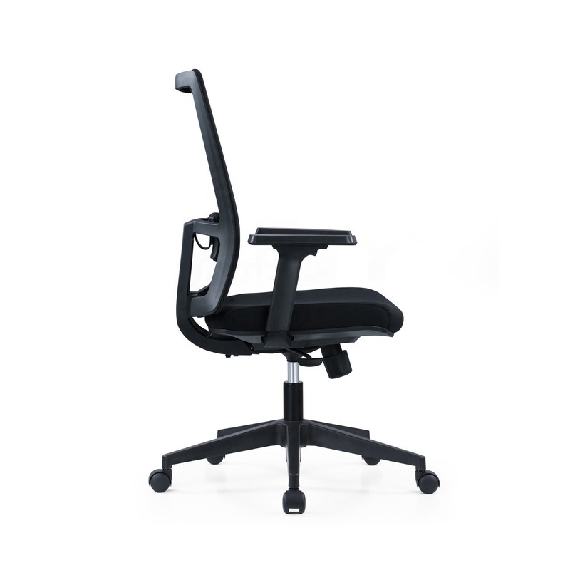 2D Arm Ergonomic Office Revolving Computer Chair dengan Dukungan Lumbar dan Kain Mesh