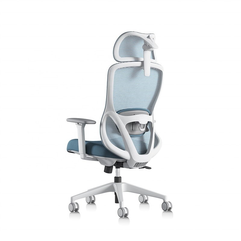 Kursi berputar belakang tinggi yang dapat disesuaikan dengan sandaran lengan 3D dan bantal kursi yang nyaman