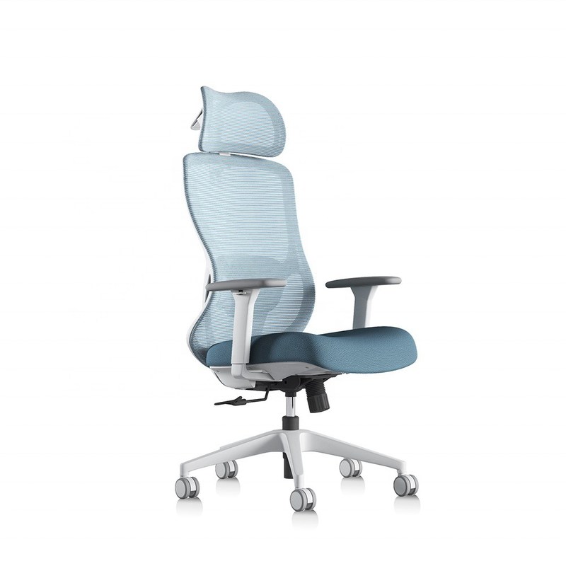 Kursi berputar belakang tinggi yang dapat disesuaikan dengan sandaran lengan 3D dan bantal kursi yang nyaman