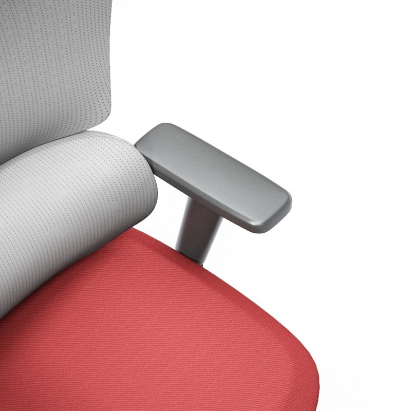 Kerja dengan gaya Kursi Mesh Ergonomis dengan alas kaki dan dukungan punggung yang dapat disesuaikan dalam warna hitam