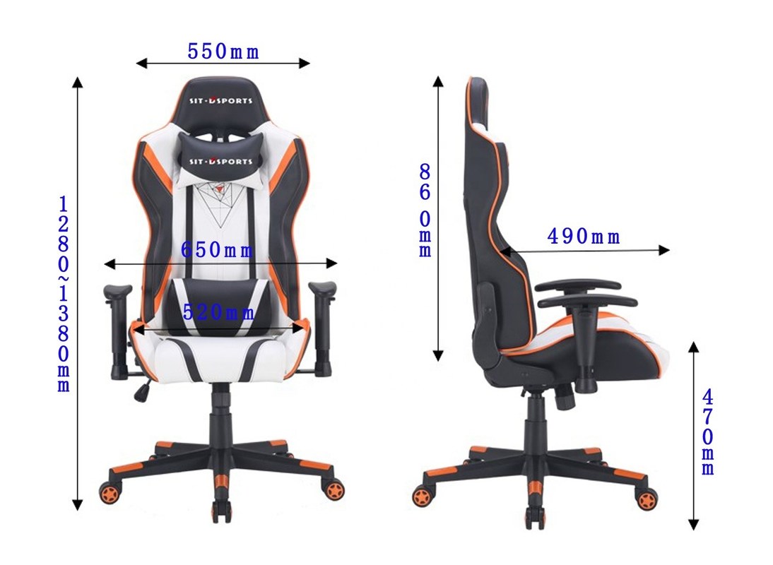 Kursi Komputer Kantor Kulit PU Profesional Y-SEATER 009 Desain Modern untuk Gaming