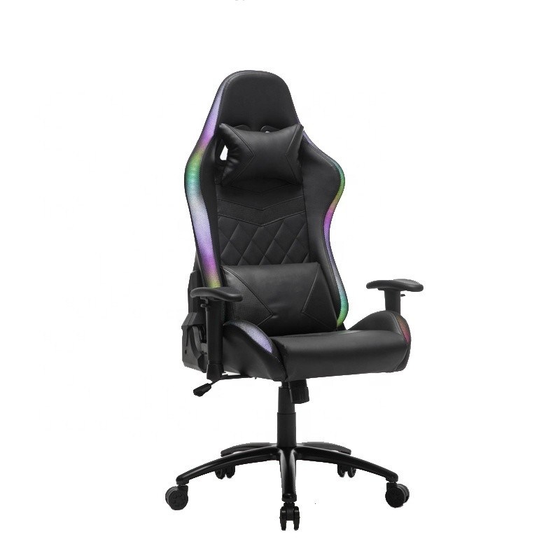 Y-SEATER Executive Chair RGB LED Light PU Leather Racing Gamer Chair with Gaming Lamp
