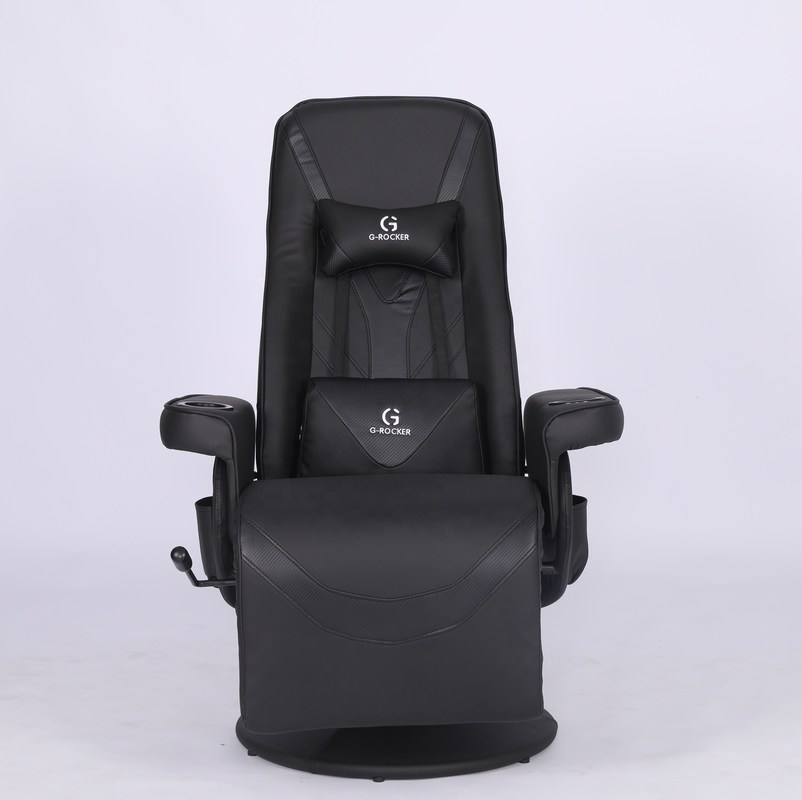 Kursi kantor khusus Kursi permainan mewah dengan pemegang cangkir dalam kulit gaya balap merah muda