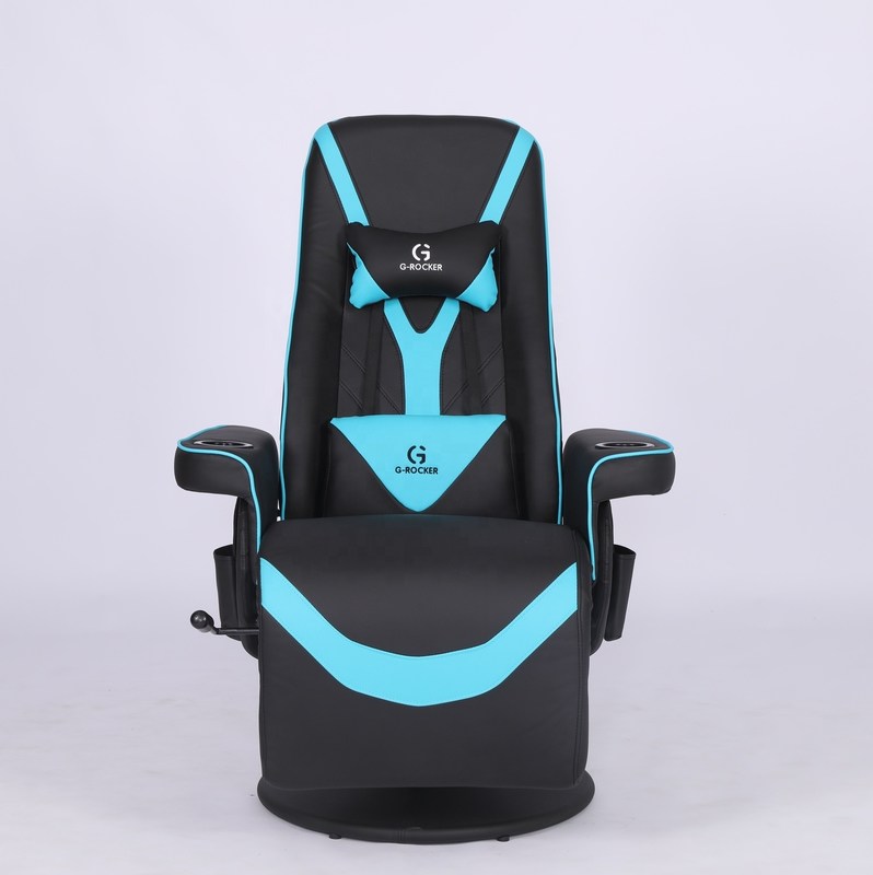 Kursi kantor khusus Kursi permainan mewah dengan pemegang cangkir dalam kulit gaya balap merah muda