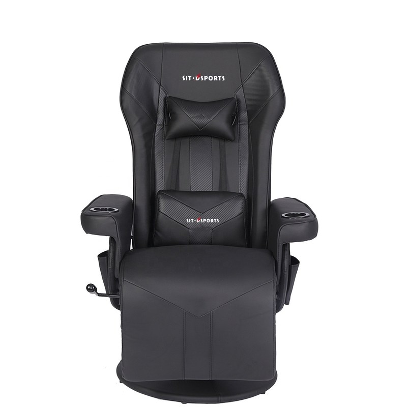 ODM OEM Executive Chair Racing Style Kulit Game Chair dengan Cup Holder dan Footrest