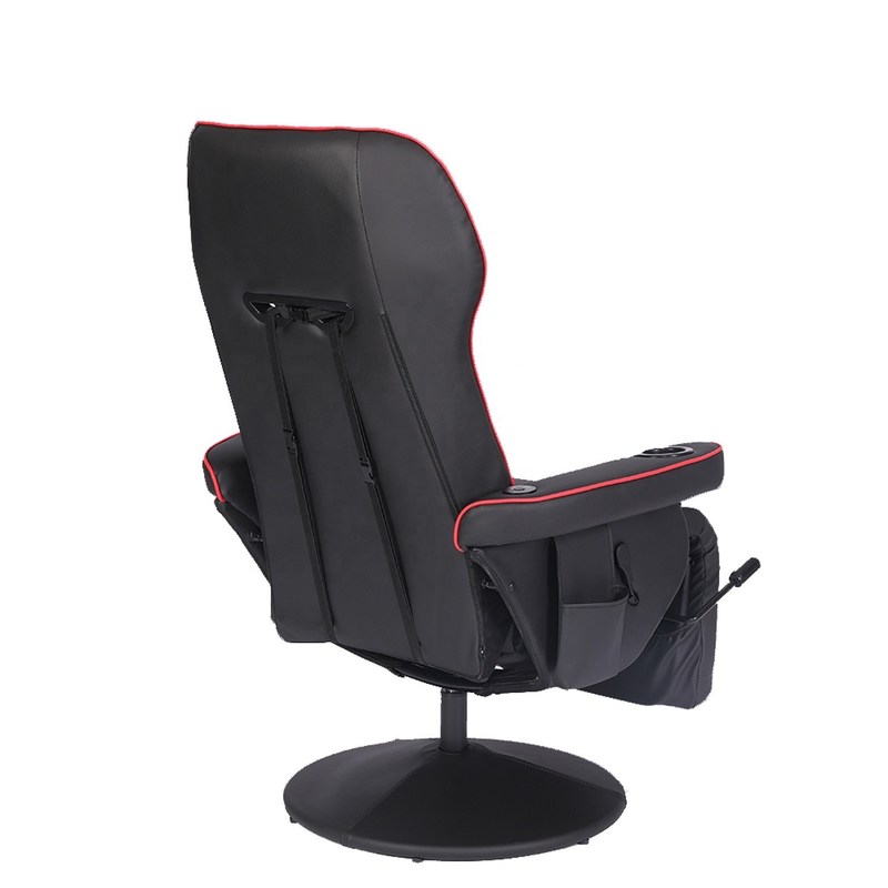 ODM OEM Executive Chair Racing Style Kulit Game Chair dengan Cup Holder dan Footrest