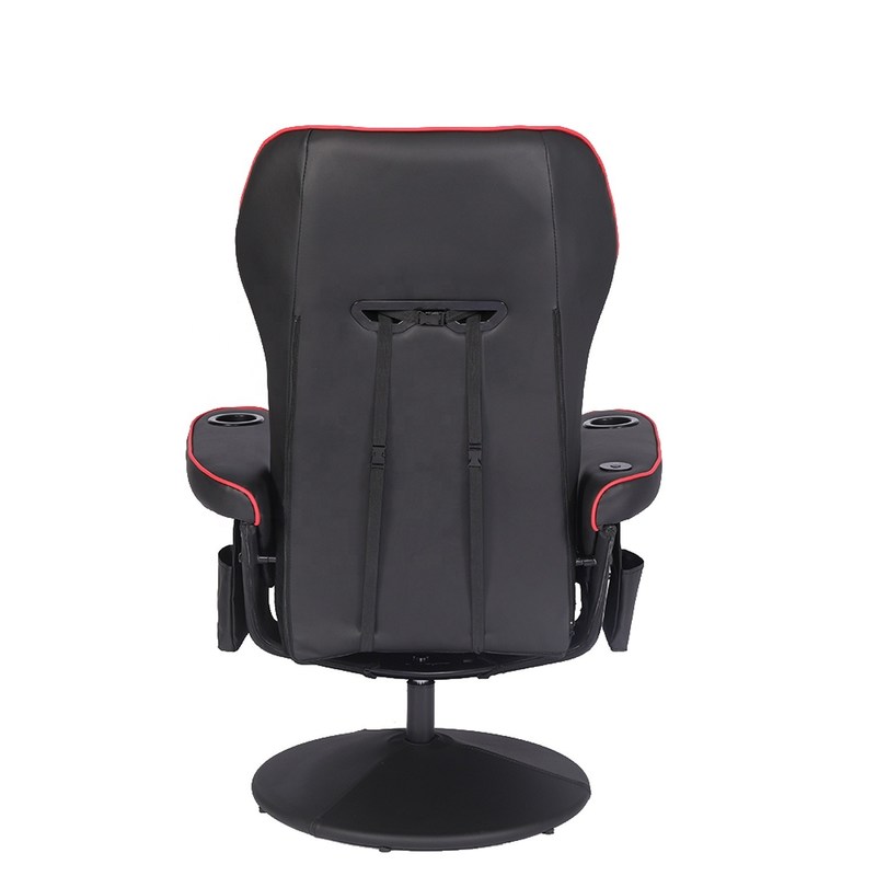 ODM OEM Executive Chair Racing Style Kulit Game Chair dengan Cup Holder dan Footrest