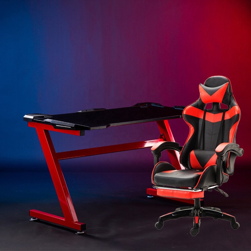 Metal Type Iron E-sports Chair Nyaman PU Kulit Game Kursi untuk Profesional
