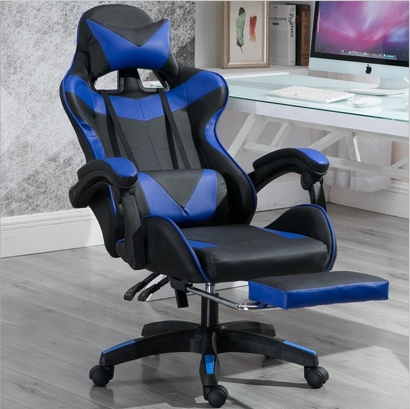 Metal Type Iron E-sports Chair Nyaman PU Kulit Game Kursi untuk Profesional